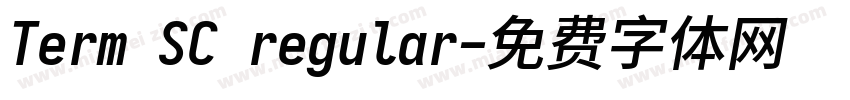 Term SC regular字体转换
